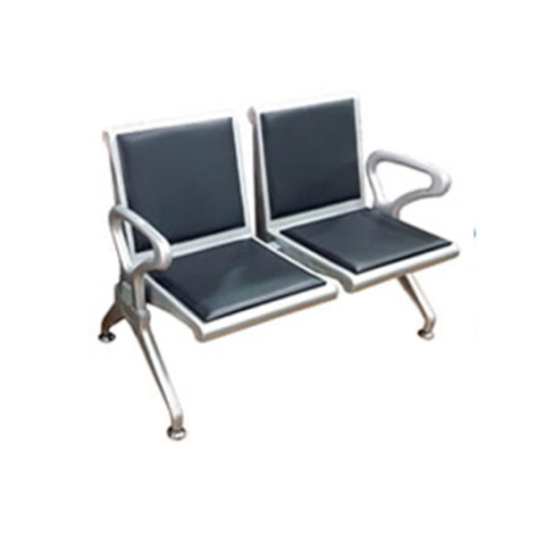 TWO SEATER AIRPORT CHAIR WITH SPONGE CUSHION 50CM 2