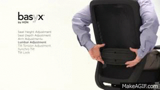 how to adjust lumbar support computer chair